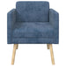 Accentstoel Blauw Chenille Stof