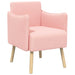 Accentstoel Roze Bouclé