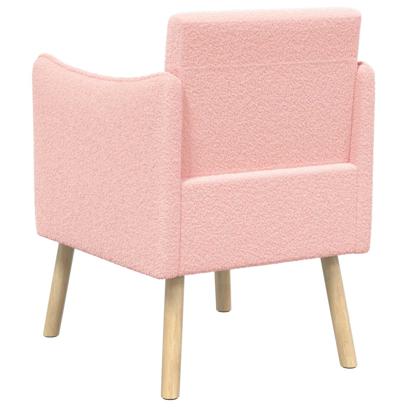 Accentstoel Roze Bouclé