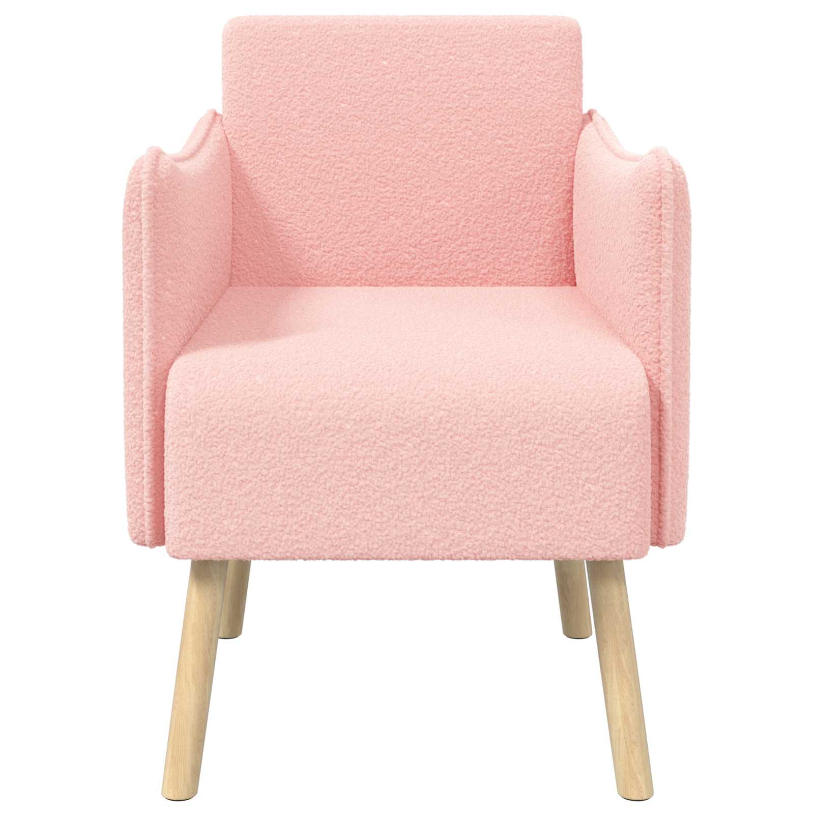 Accentstoel Roze Bouclé
