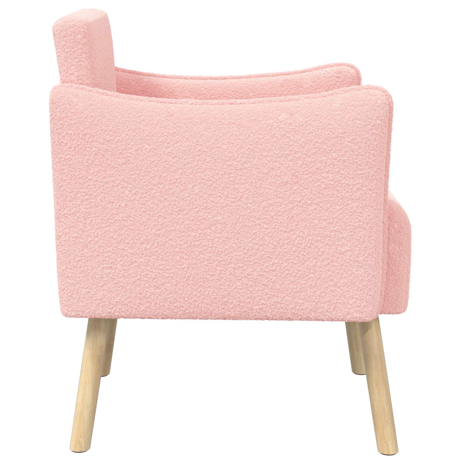 Accentstoel Roze Bouclé