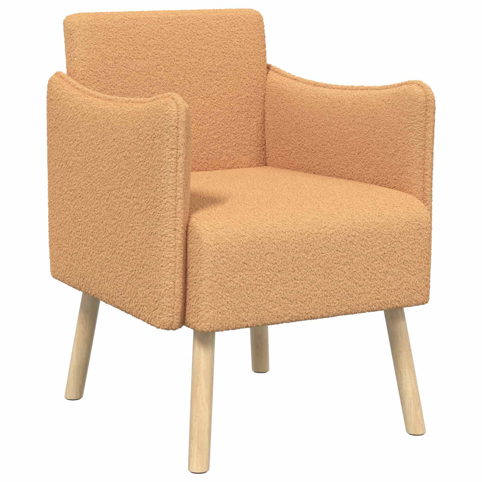 Accentstoel Beige Bouclé