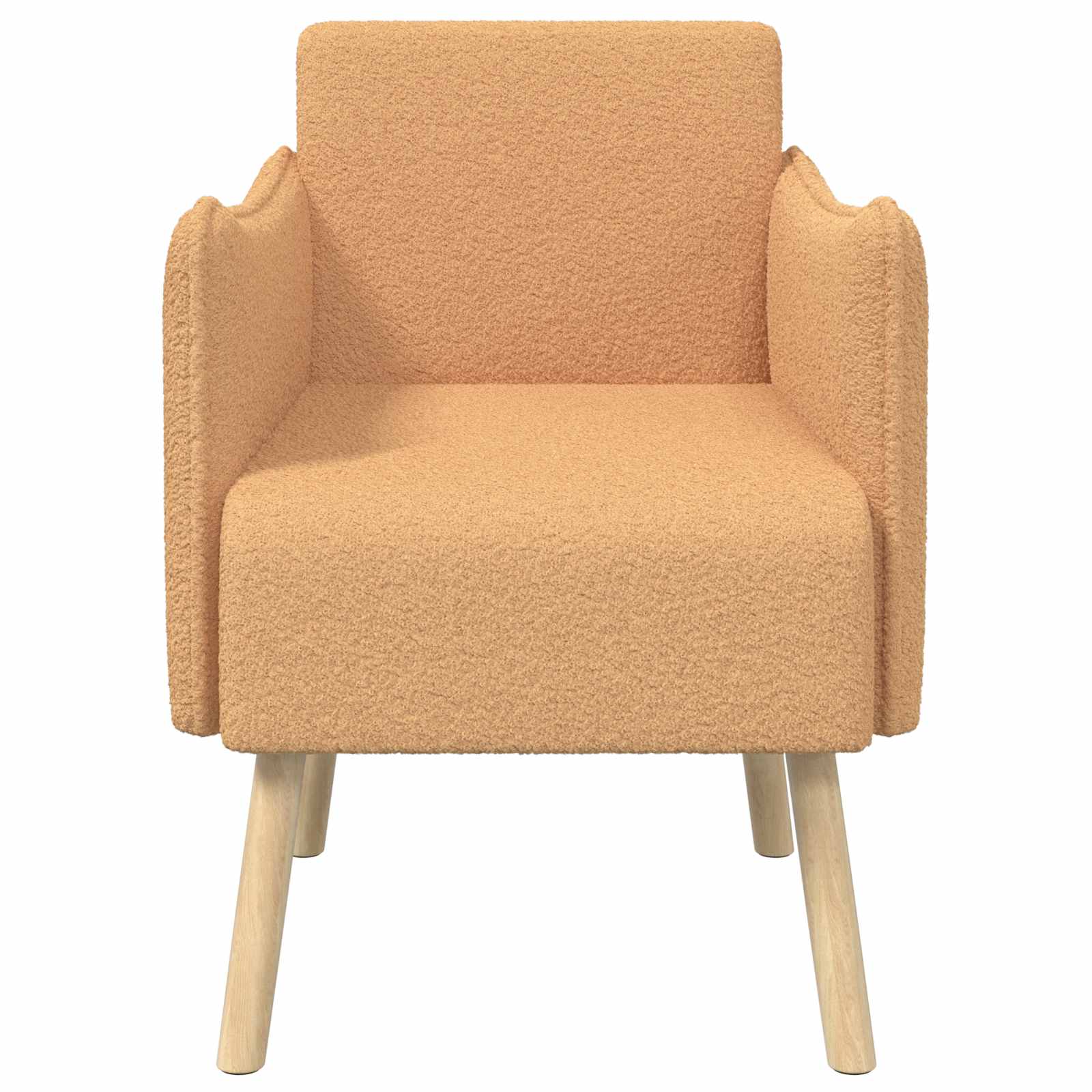 Accentstoel Beige Bouclé