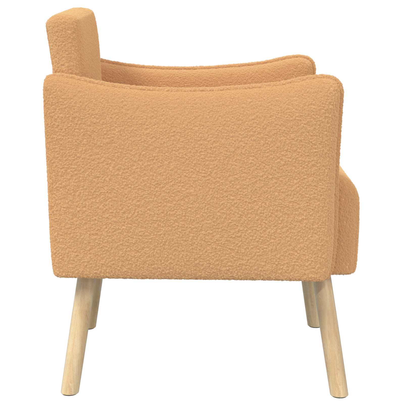 Accentstoel Beige Bouclé