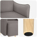 Accentstoel Taupe Stof