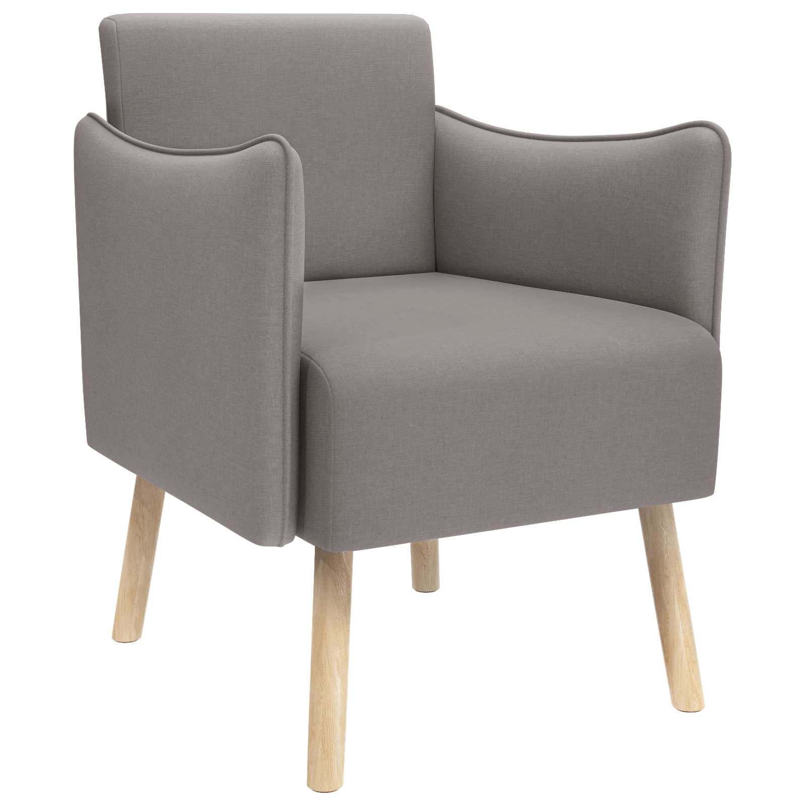 Accentstoel Taupe Stof