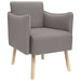 Accentstoel Taupe Stof