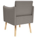 Accentstoel Taupe Stof