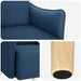 Accentstoel Blauw Stof