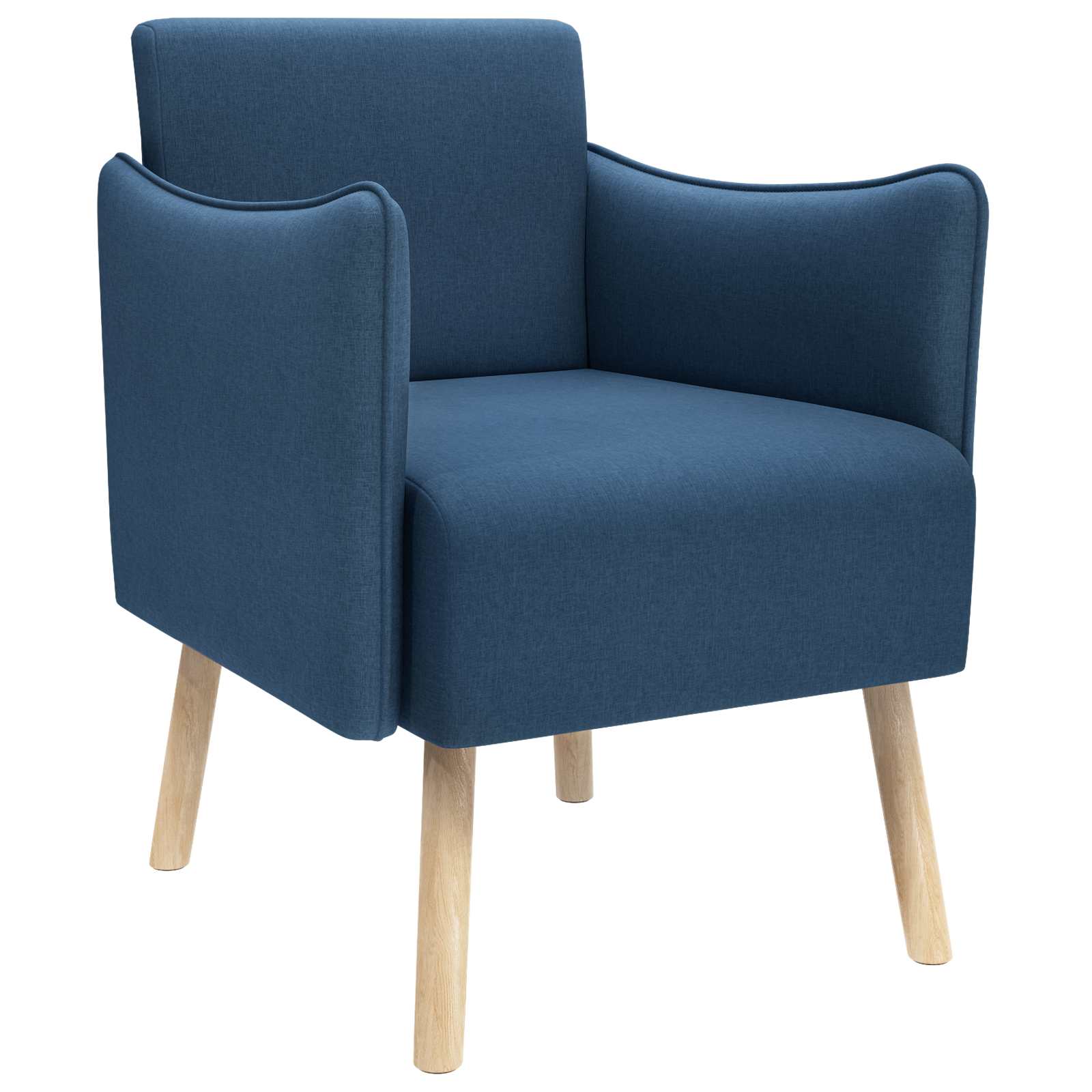 Accentstoel Blauw Stof
