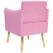 Accentstoel Roze Stof