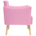 Accentstoel Roze Stof