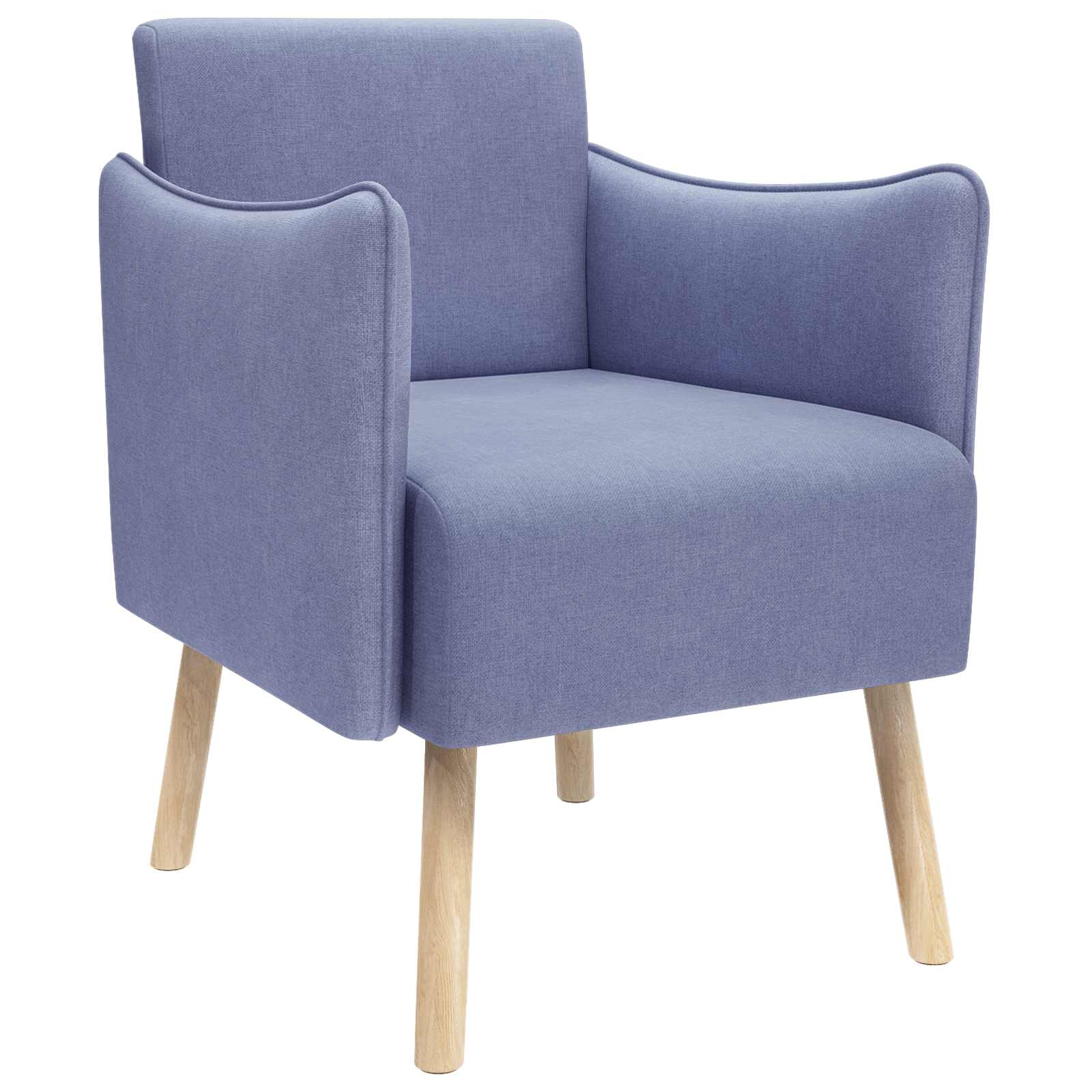 Accentstoel Jeans Blauw Stof