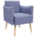 Accentstoel Jeans Blauw Stof
