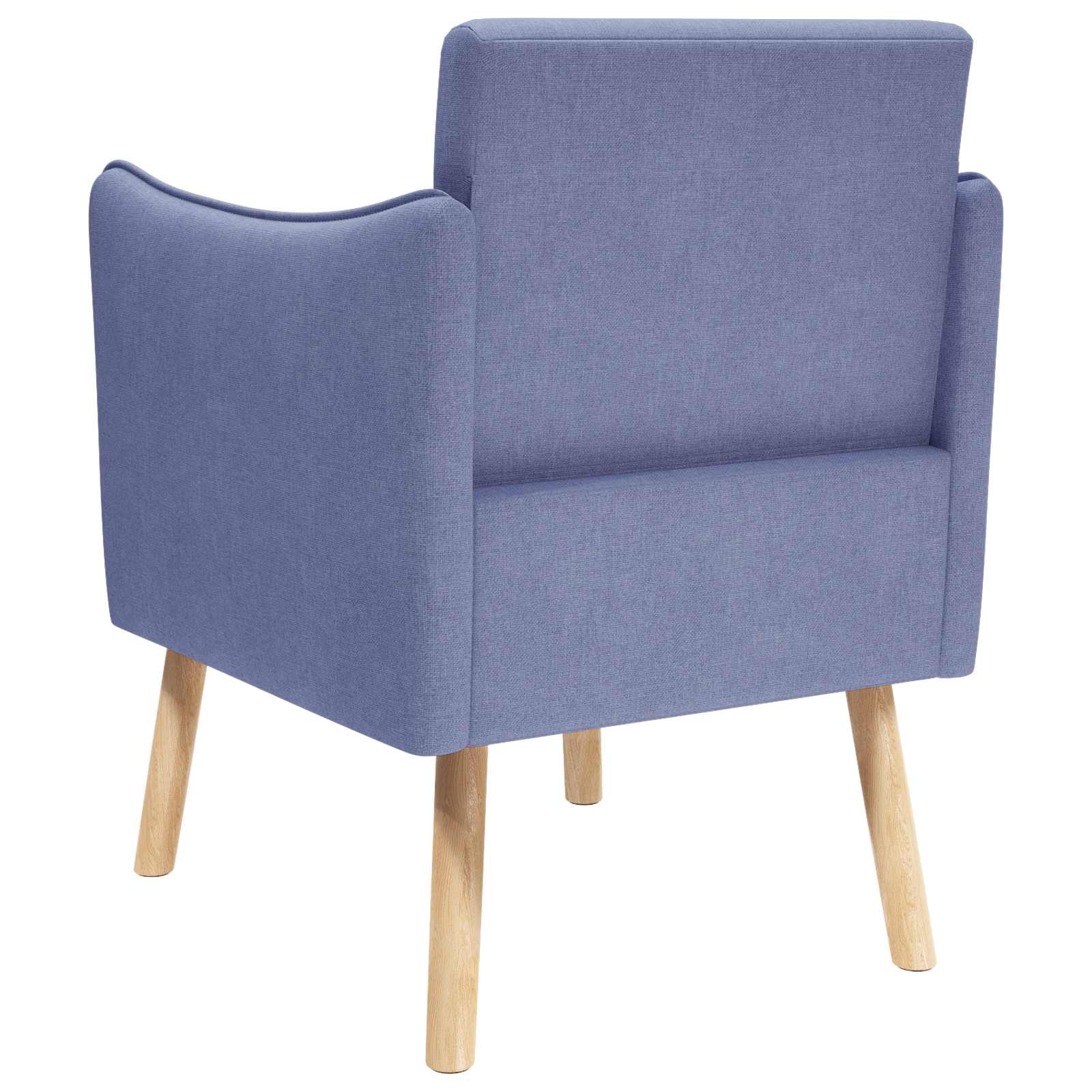 Accentstoel Jeans Blauw Stof