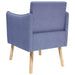 Accentstoel Jeans Blauw Stof