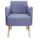 Accentstoel Jeans Blauw Stof