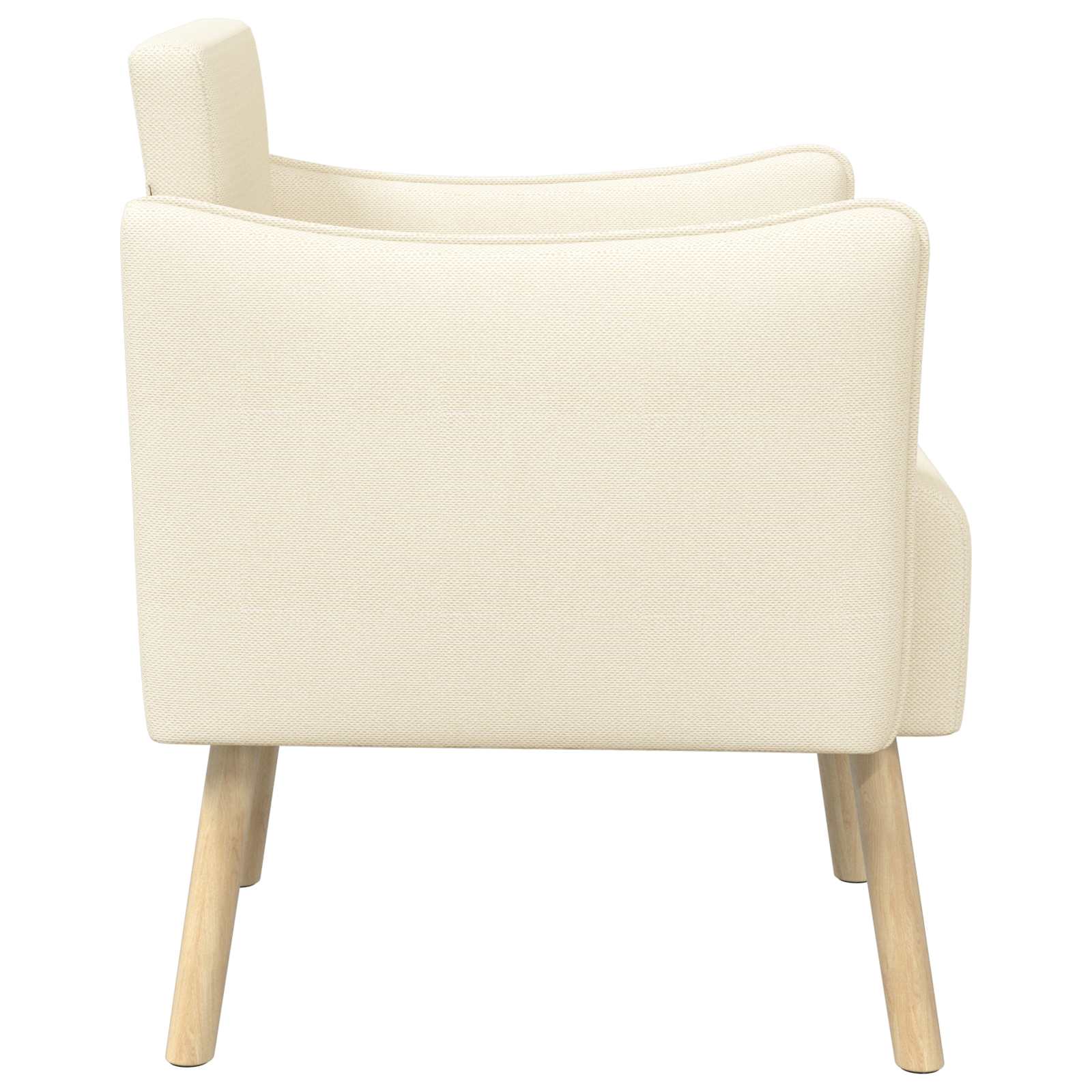 Accentstoel Crèmekleurig Korrelige velvet