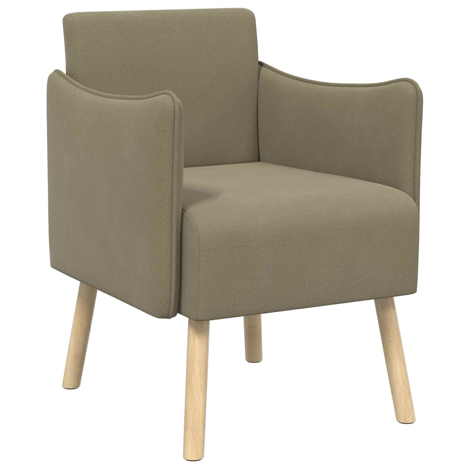 Accentstoel Kaki Korrelige velvet