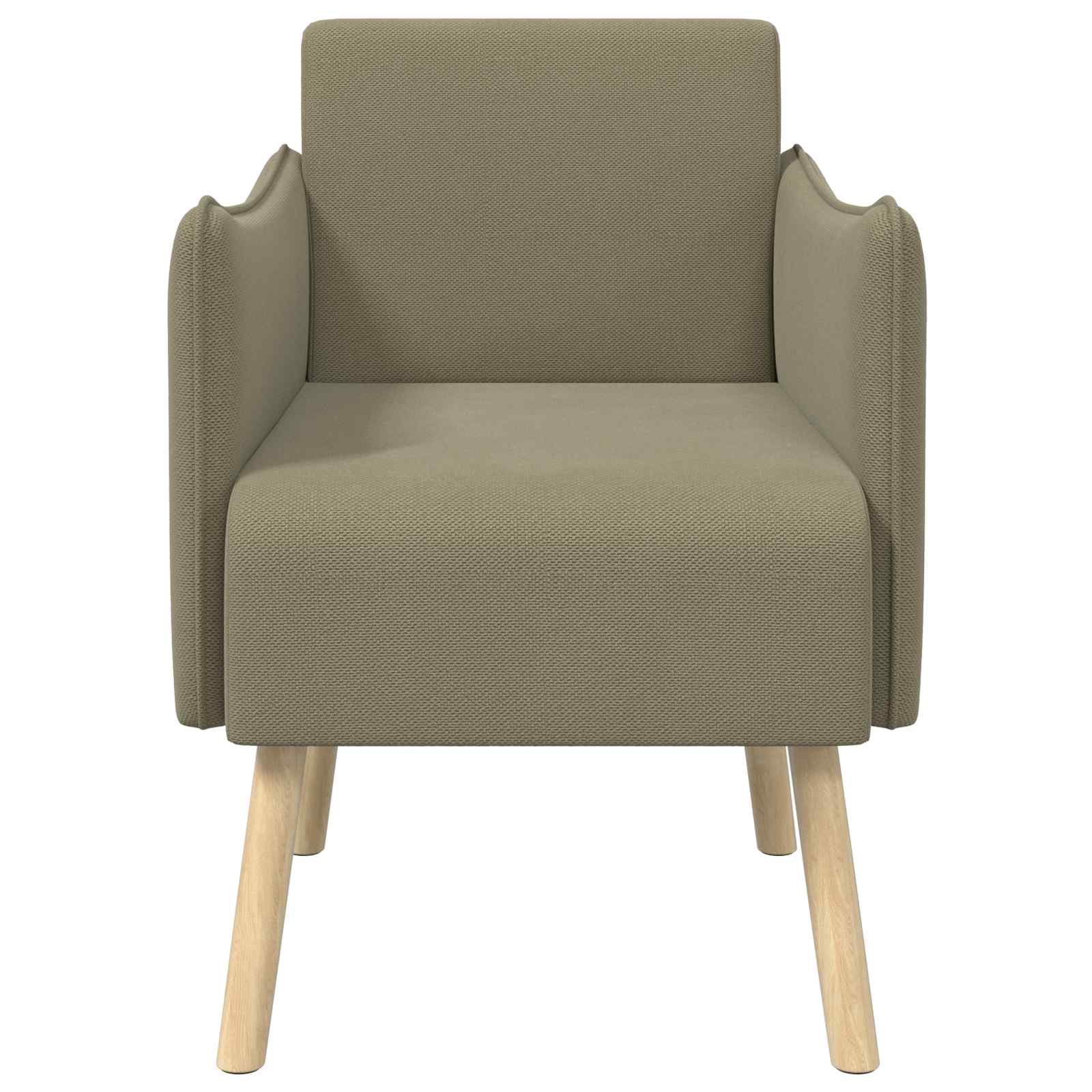 Accentstoel Kaki Korrelige velvet