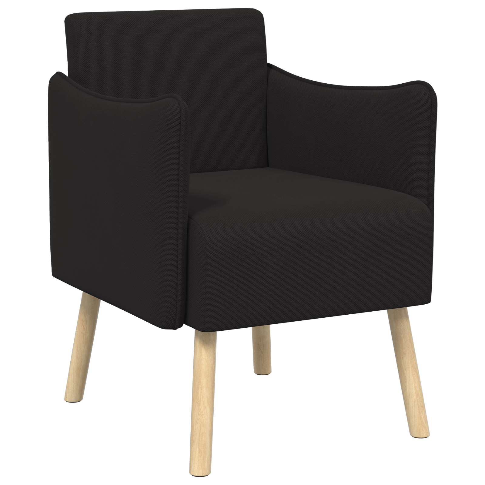 Accentstoel Zwart Korrelige velvet