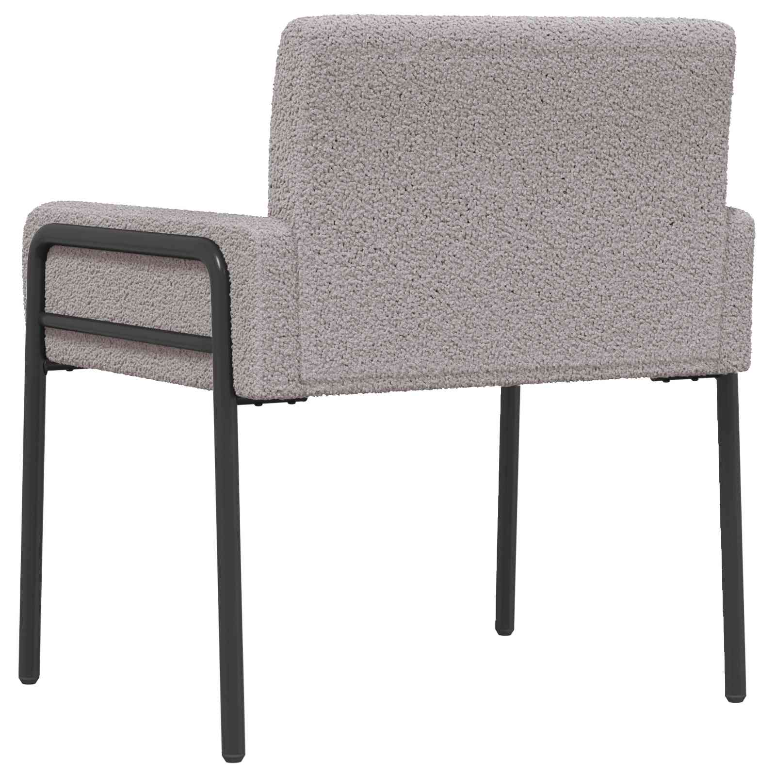 Accentstoel Lichtgrijs Bouclé