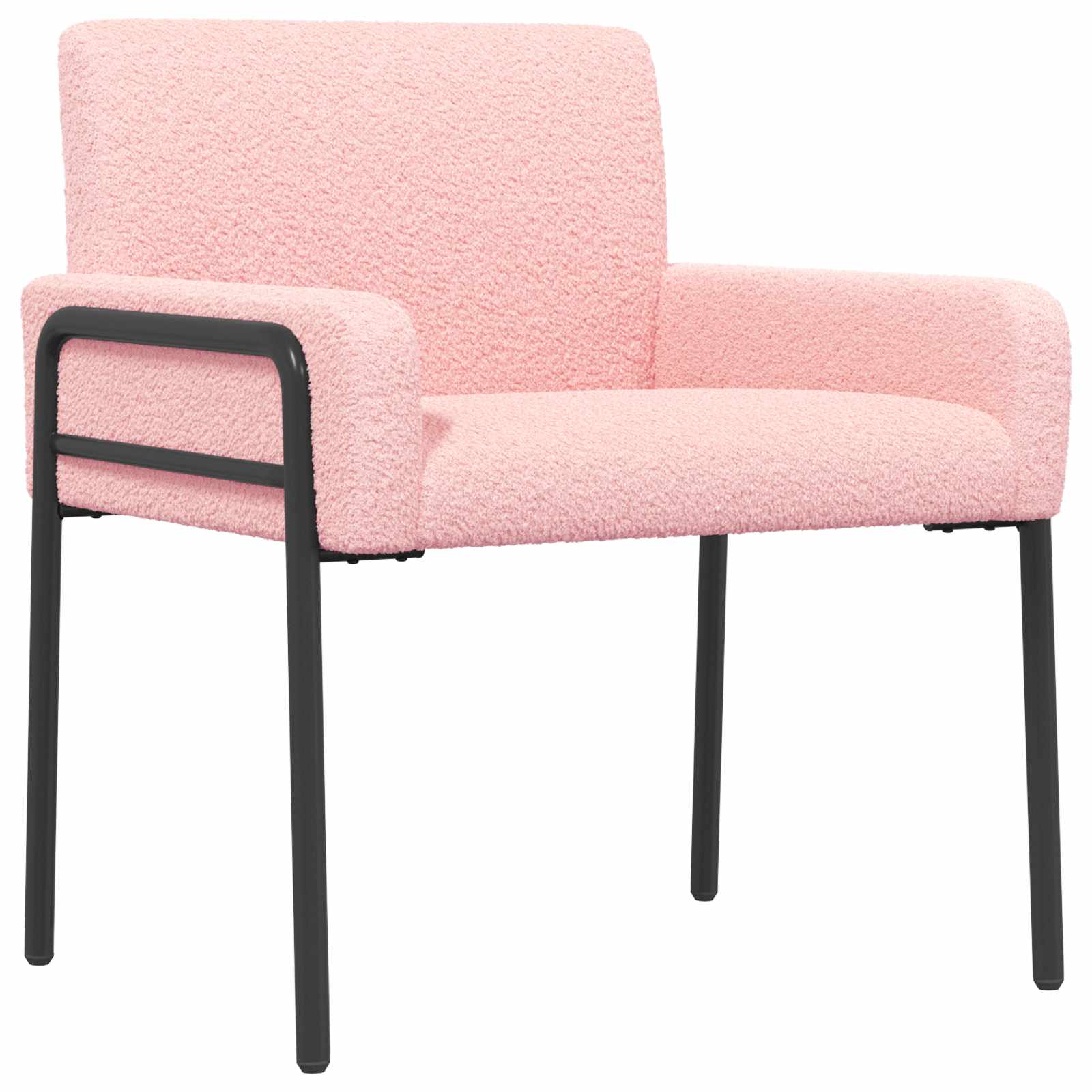 Accentstoel Roze Bouclé