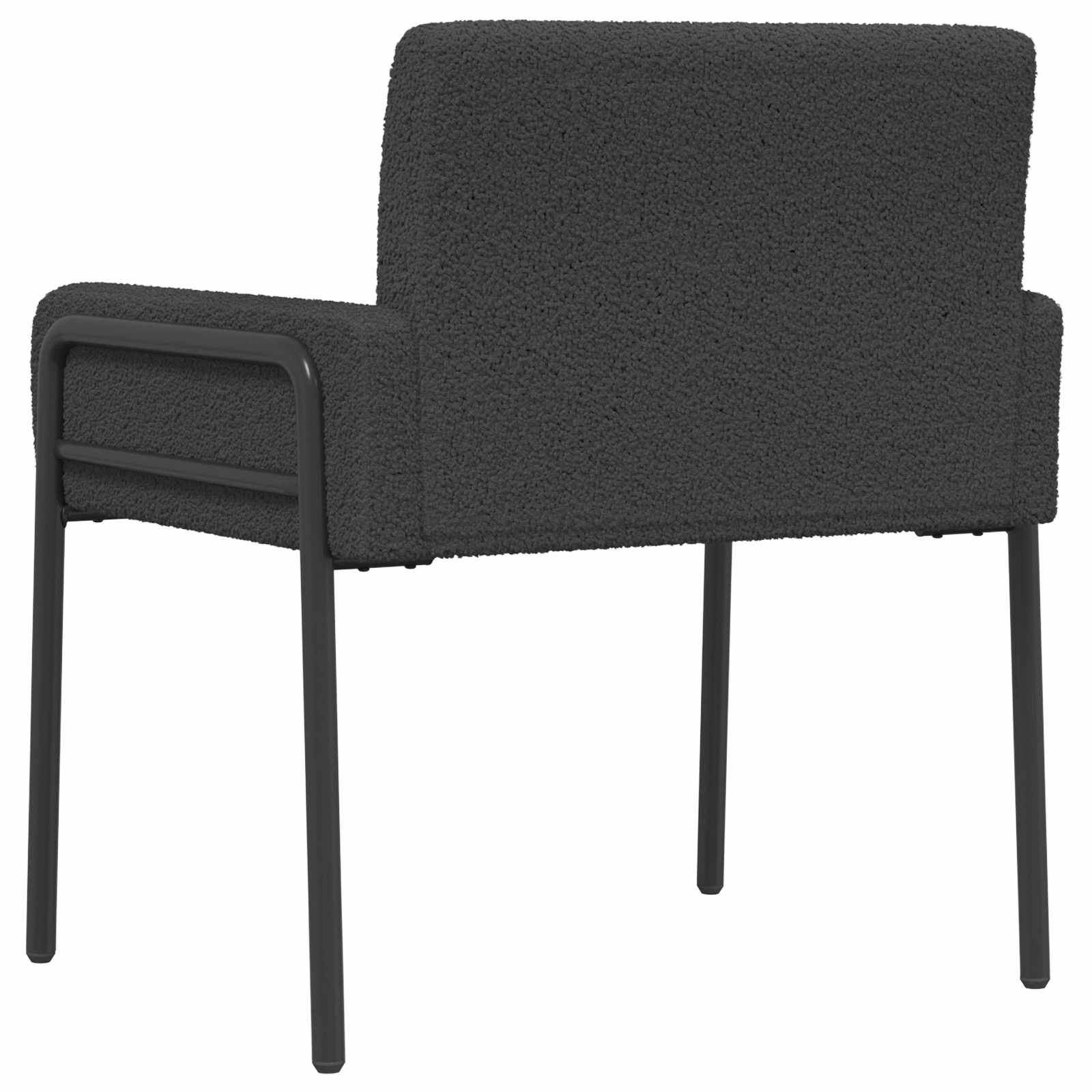 Accentstoel Donkergrijs Bouclé