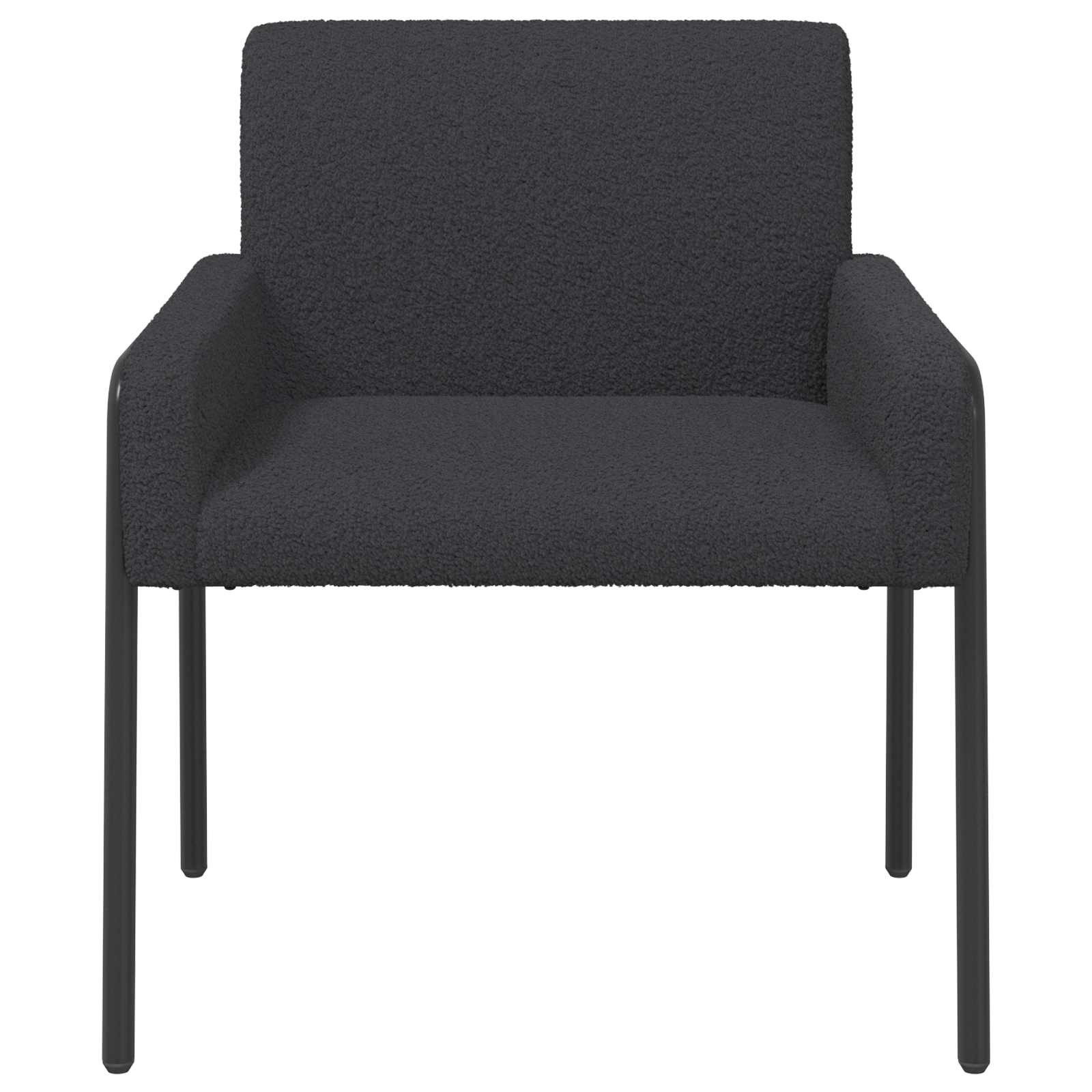 Accentstoel Donkergrijs Bouclé