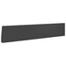 Keerwand 2 st 100 x 12 x 30 cm Staal Zwart