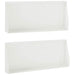 Keerwand 2 st 100 x 12 x 30 cm Staal Wit