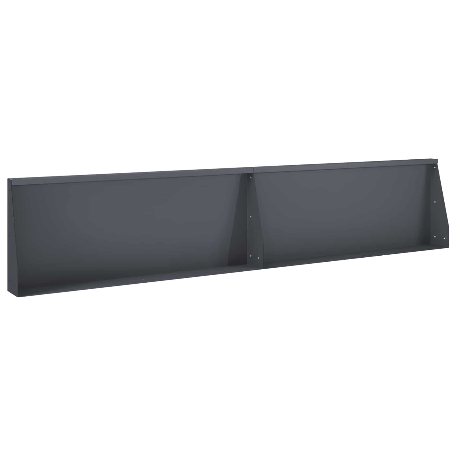 Keerwand 2 st 100 x 12 x 30 cm Staal Antraciet