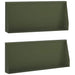 Keerwand 2 st 100 x 12 x 30 cm Staal Olijfgroen