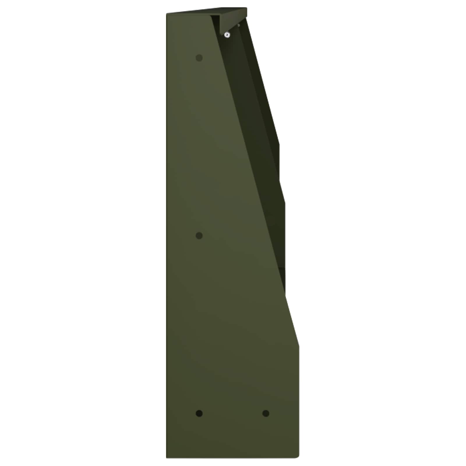 Keerwand 2 st 100 x 12 x 30 cm Staal Olijfgroen