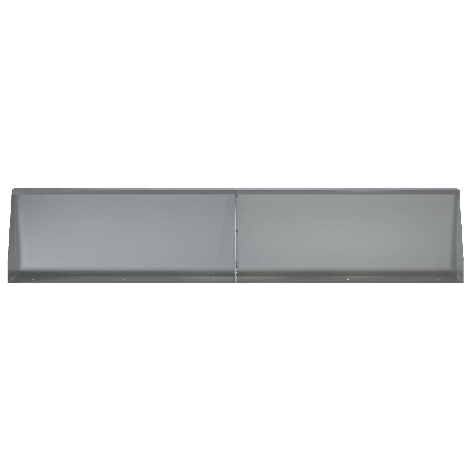 Keerwand 2 st 100 x 12 x 30 cm Gegalvaniseerd staal zilver