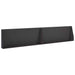 Keerwand 2 st 100 x 12 x 40 cm Staal Zwart