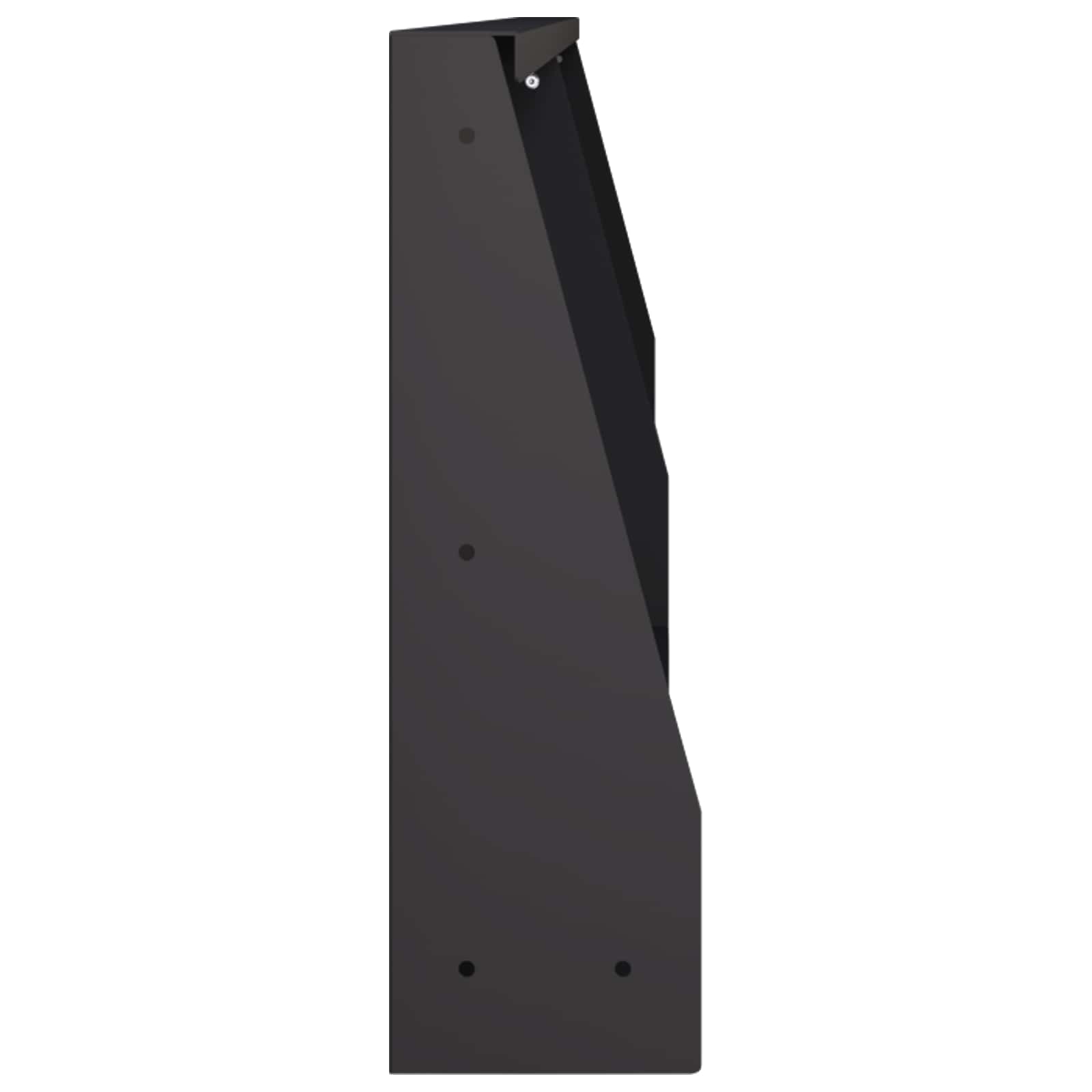 Keerwand 2 st 100 x 12 x 40 cm Staal Zwart