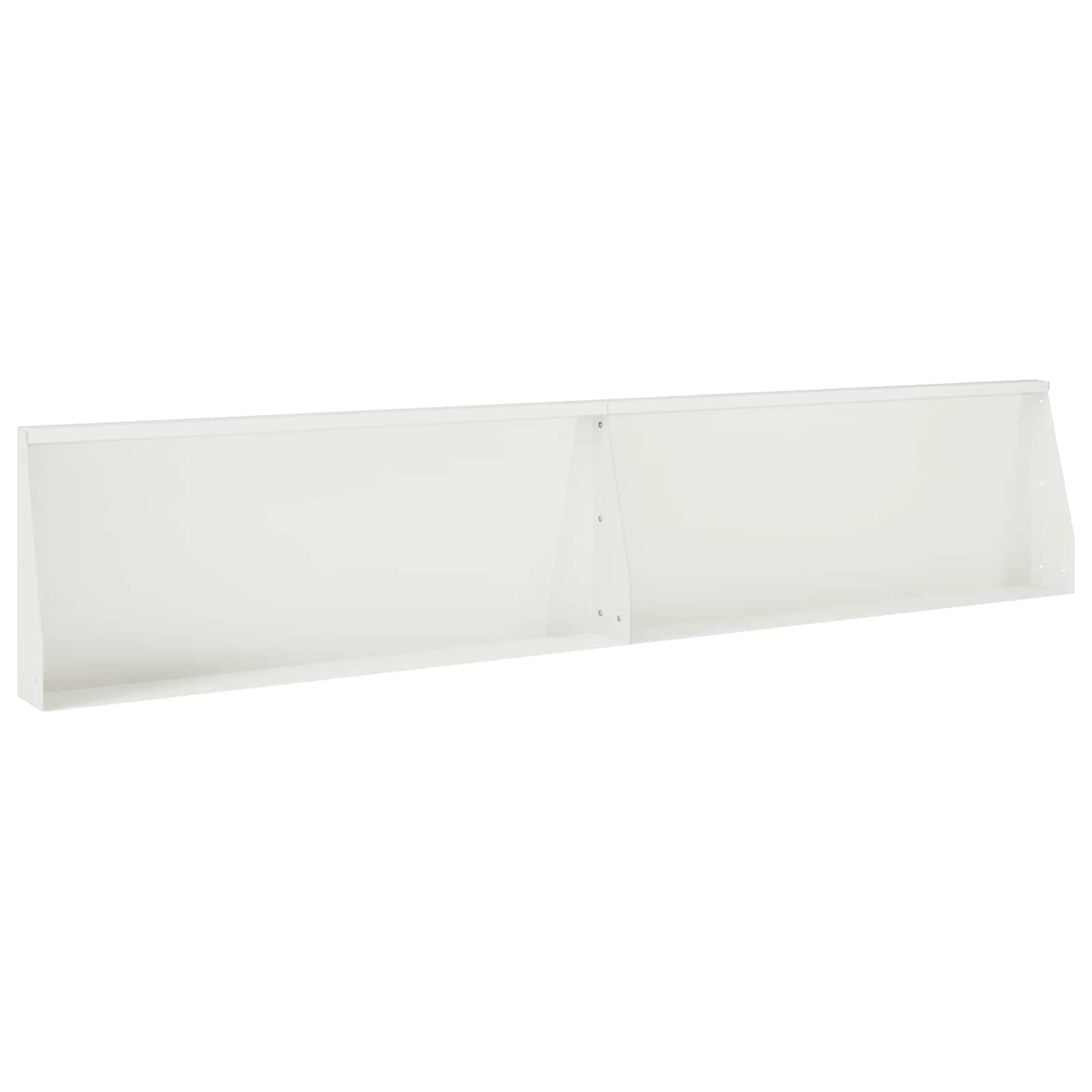 Keerwand 2 st 100 x 12 x 40 cm Staal Wit