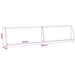 Keerwand 2 st 100 x 12 x 40 cm Staal Wit