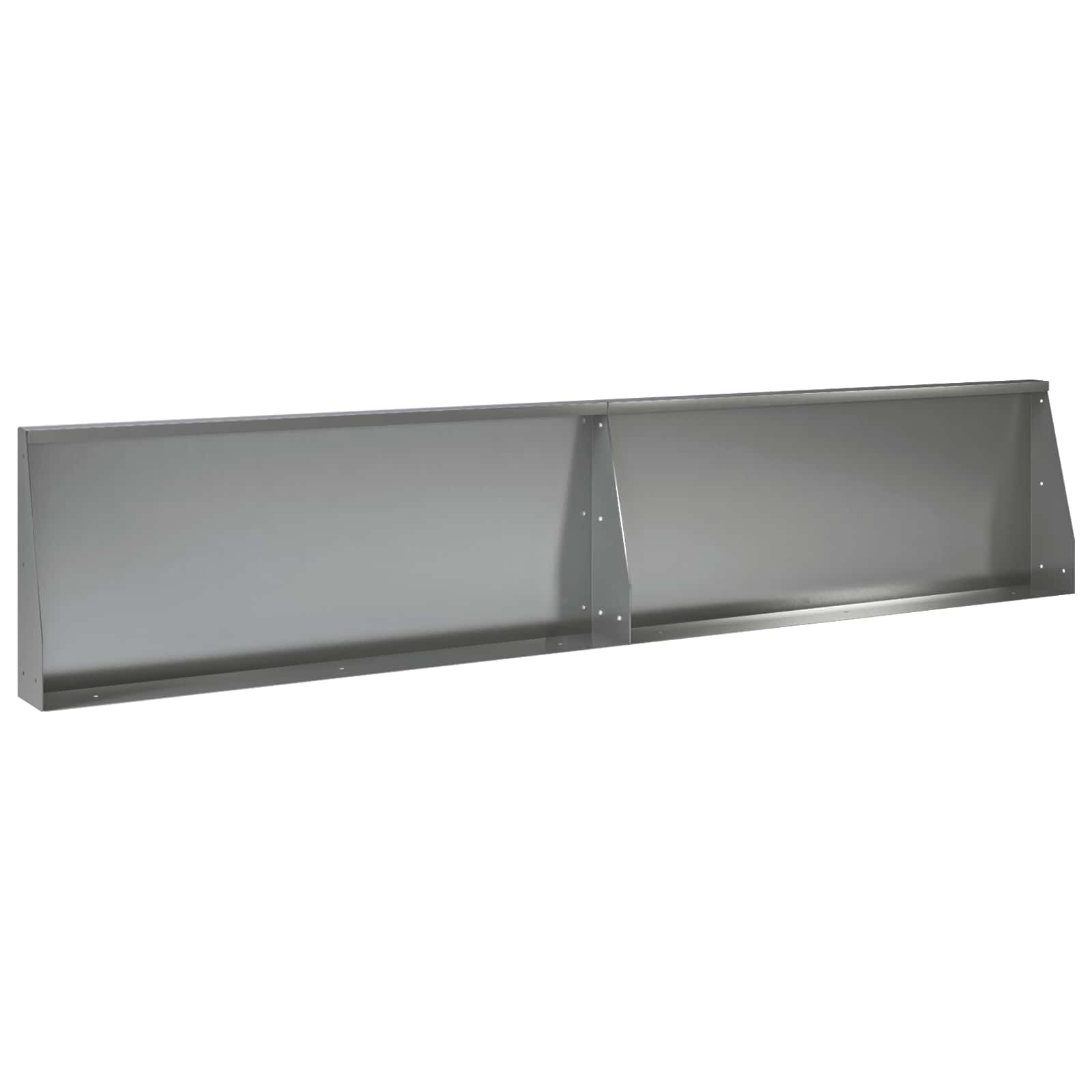 Keerwand 2 st 100 x 12 x 40 cm Gegalvaniseerd staal zilver