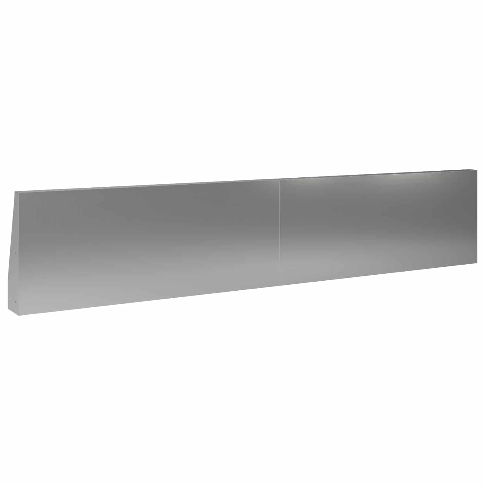 Keerwand 2 st 100 x 12 x 40 cm Gegalvaniseerd staal zilver