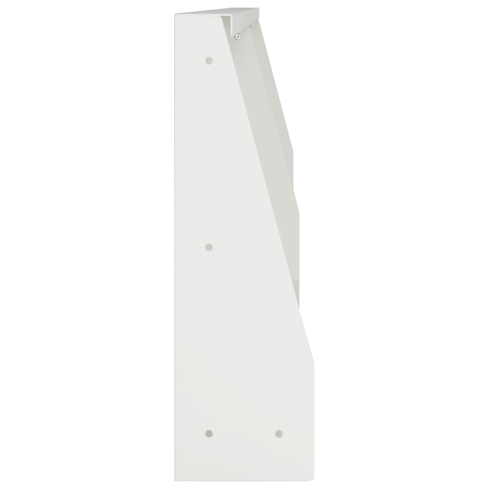 Keerwand 2 st 100 x 12 x 50 cm Staal Wit