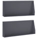 Keerwand 2 st 100 x 12 x 50 cm Staal Antraciet