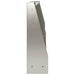 Keerwand 2 st 100 x 12 x 50 cm Roestvrij staal zilver