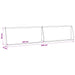 Keerwand 2 st 100 x 12 x 50 cm Gegalvaniseerd staal zilver