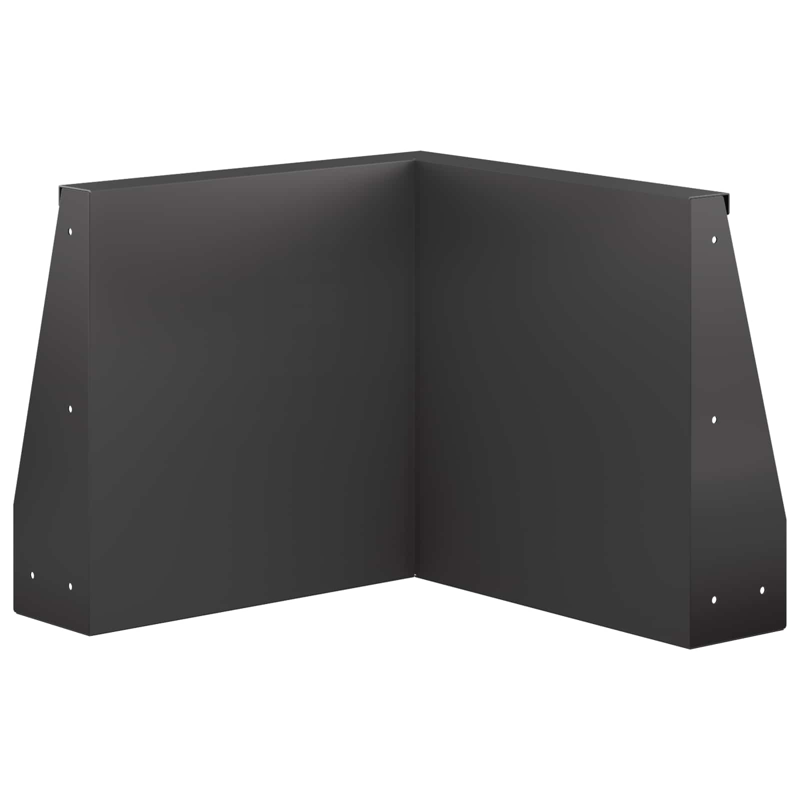 Keerwand 50 x 50 x 30 cm Staal Zwart