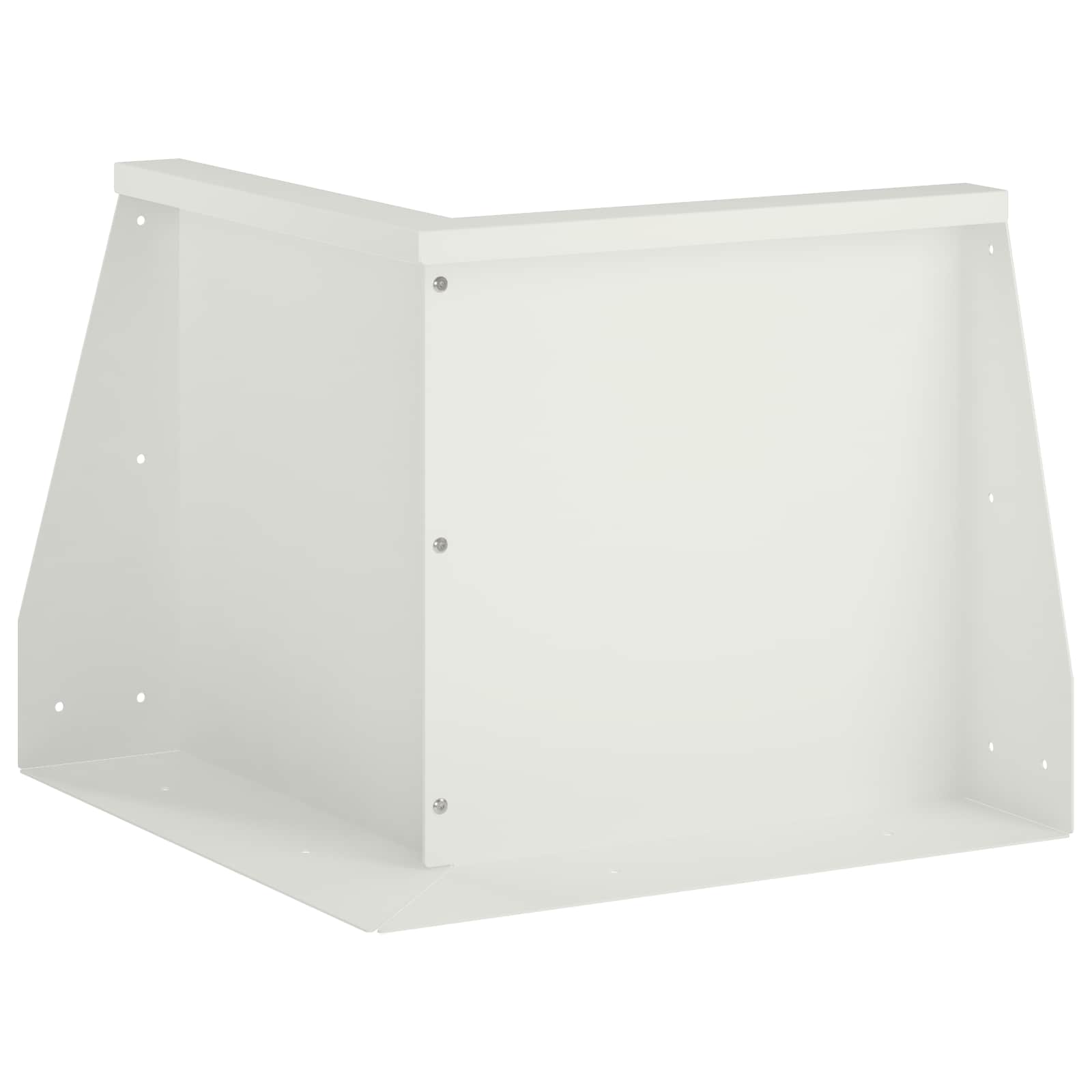 Keerwand 50 x 50 x 30 cm Staal Wit