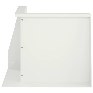 Keerwand 2 st 50 x 50 x 30 cm Staal Wit