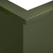 Keerwand 2 st 50 x 50 x 30 cm Staal Olijfgroen