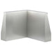 Keerwand 2 st 50 x 50 x 30 cm Roestvrij staal zilver